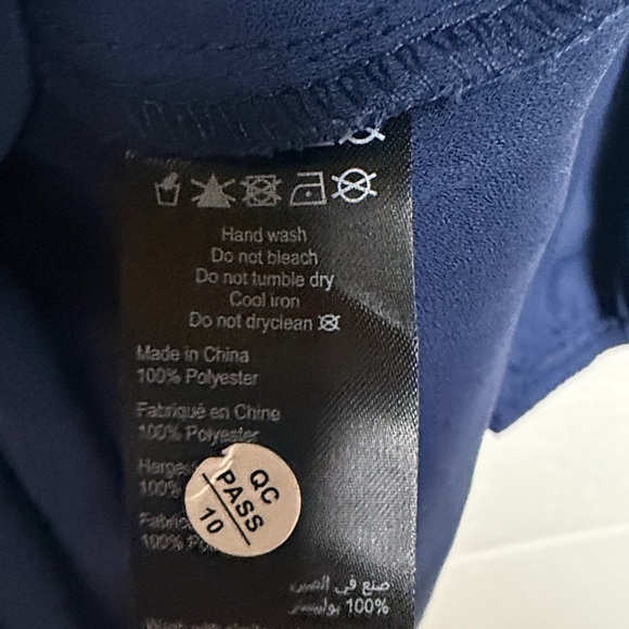 City Chic Deep Blue Blouse with Zipper Detail - Picture 6 of 12